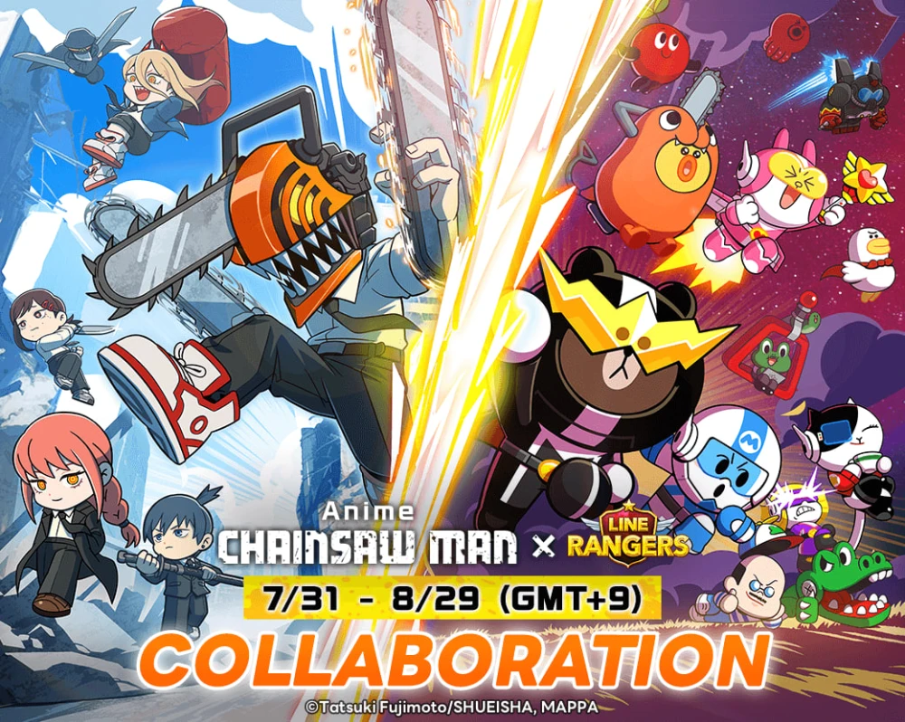 LINE Rangers Umumkan Kolaborasi Eksklusif dengan Chainsaw Man