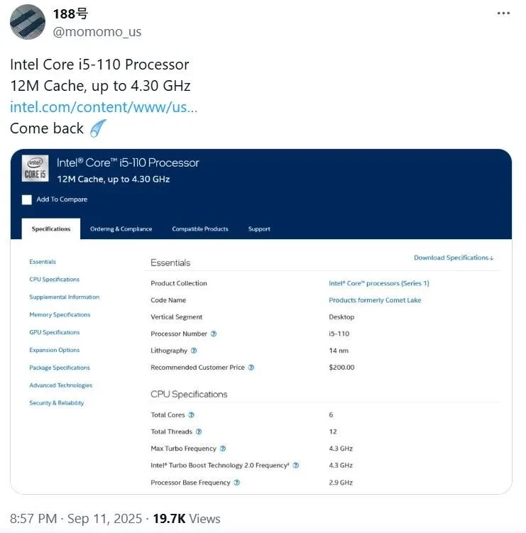 Intel Rebranding Core i5