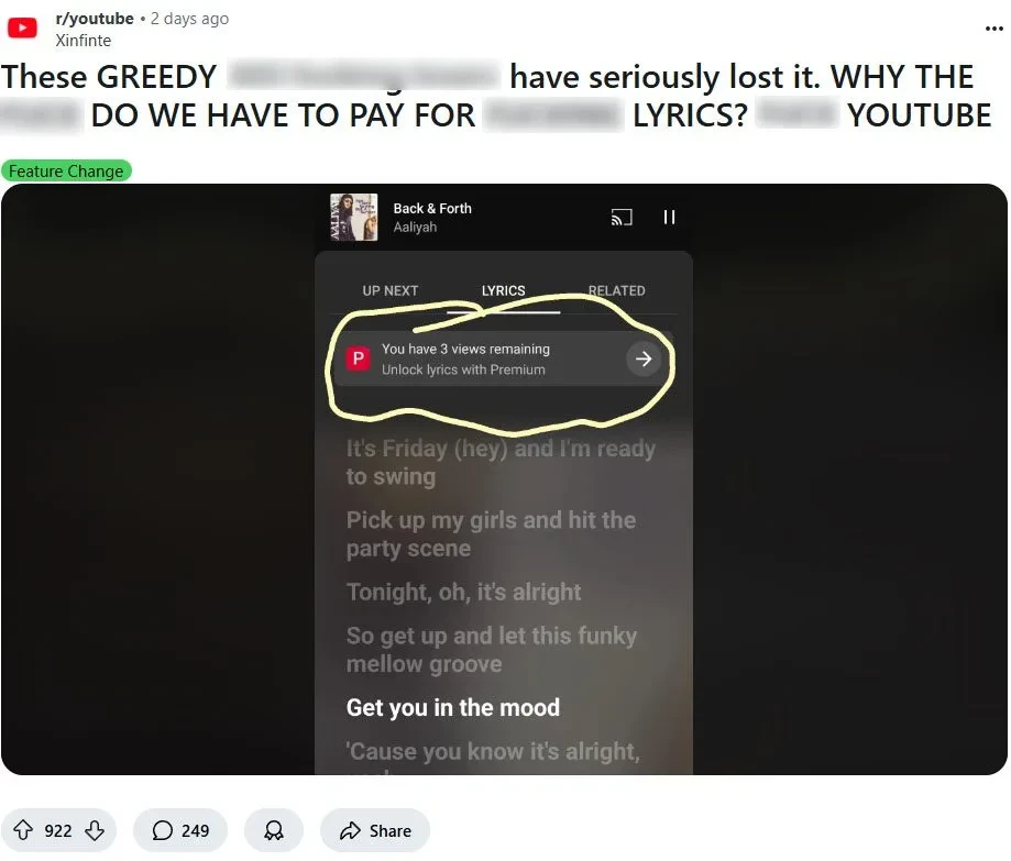 Youtube Paywall Lirik