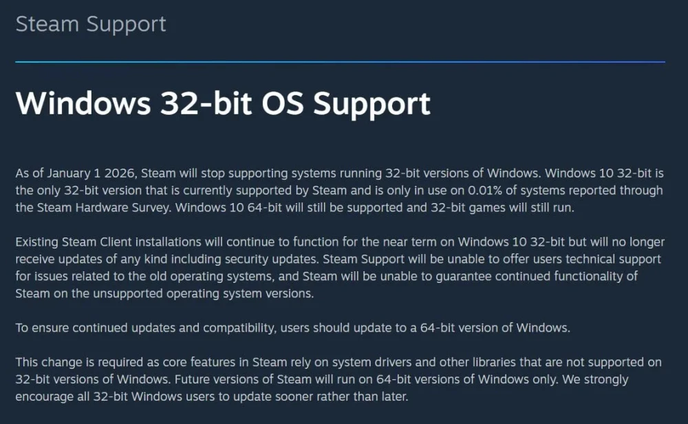 Steam Windows 32 bit