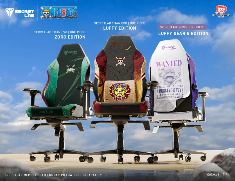 Secretlab Resmi Umumkan Kolaborasi dengan One Piece, Hadirkan Kursi Gaming dengan Tema one Piece