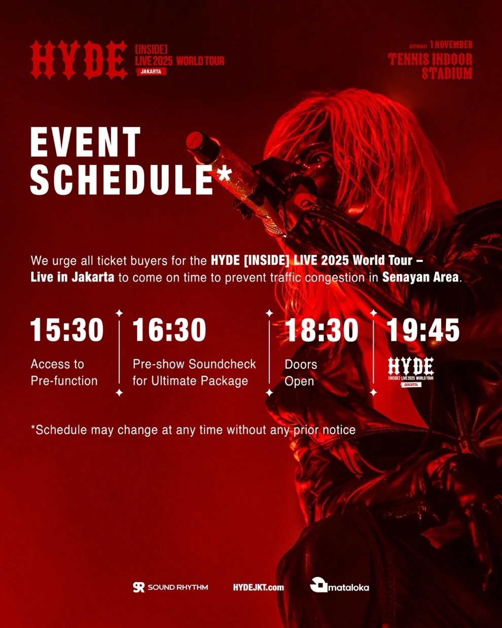 hyde jadwal