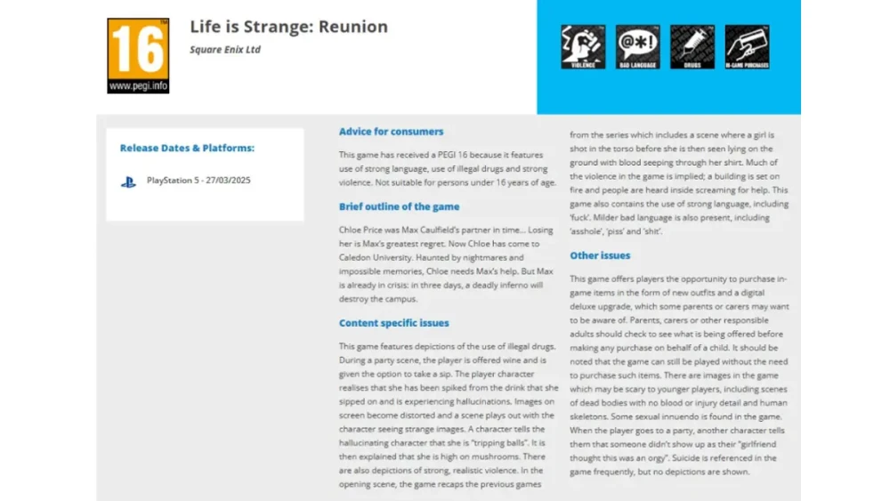 Rumor Seri Life Is Strange Baru