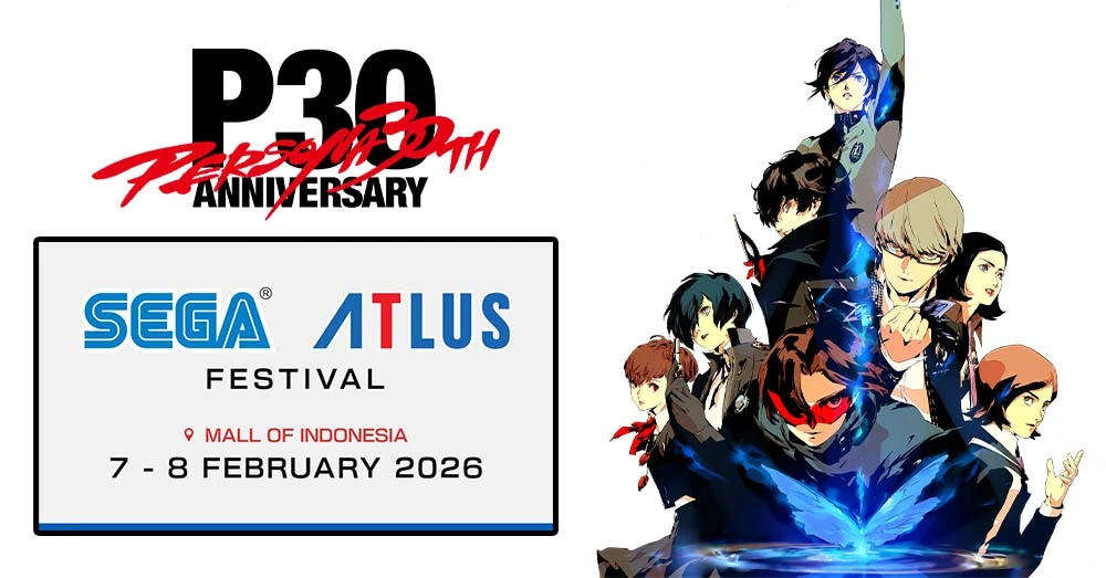 SEGA ATLUS Festival Jakarta Jadi Ajang Perayaan 30 Tahun Persona, Digelar di Mall of Indonesia