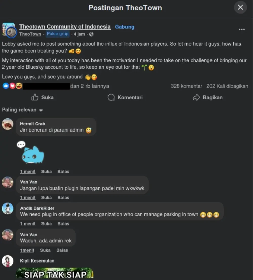 Player Theotown Indonesia