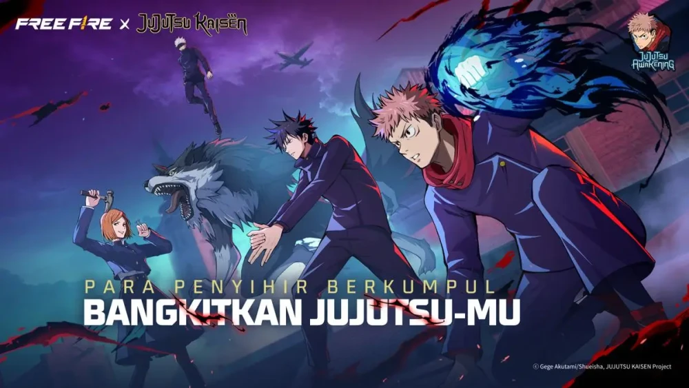 Free Fire Kolaborasi dengan Jujutsu Kaisen, Penyihir Hadir di Medan Pertempuran