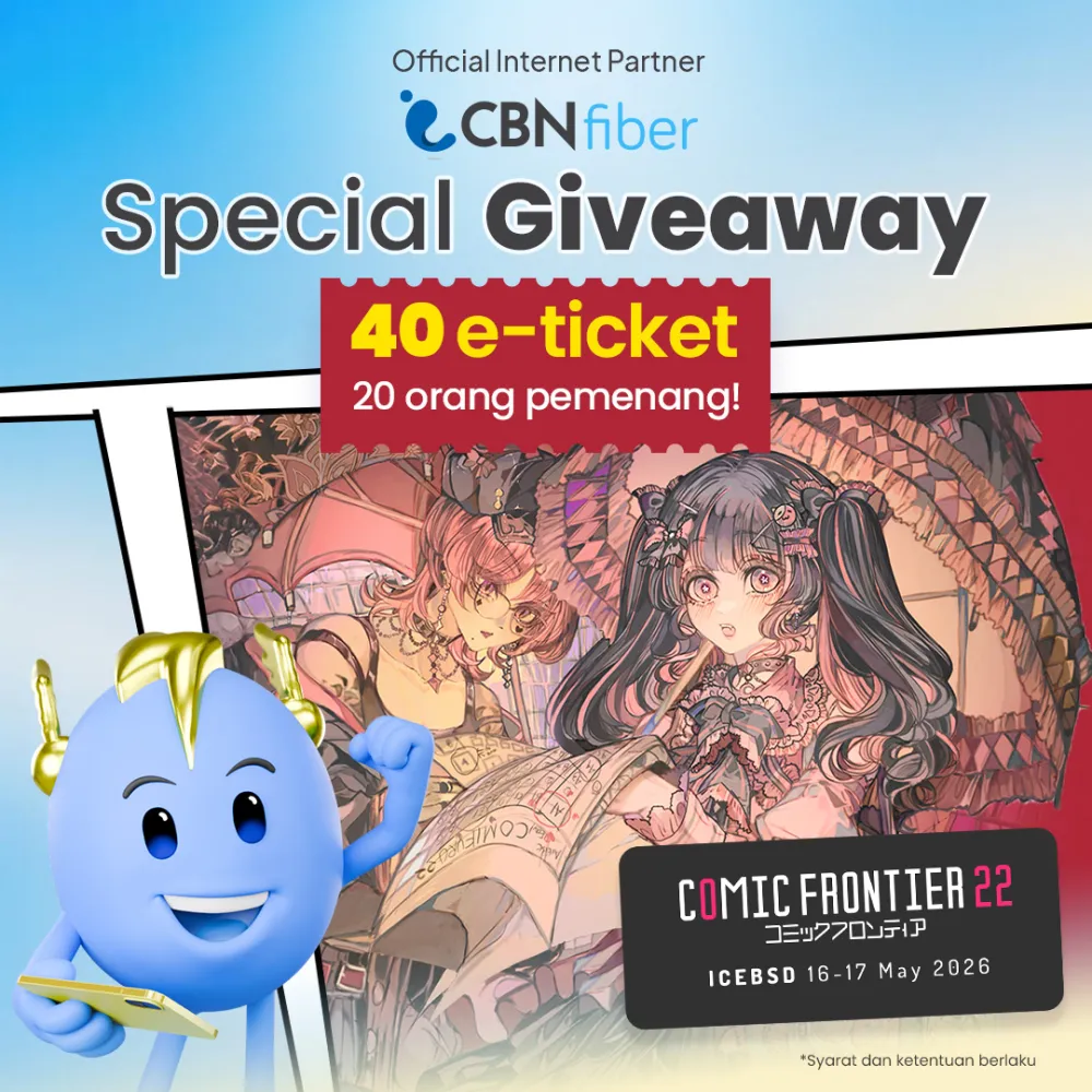 Comic Frontier 22 Digelar Lagi, CBN Fiber Siap Ramaikan ICE BSD