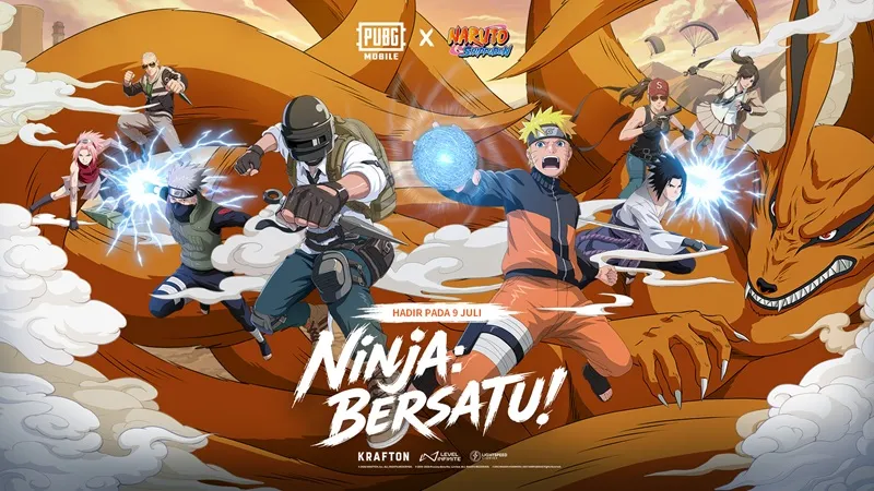 PUBG MOBILE Rilis Teaser Anime Resmi Kolaborasi Naruto, Rilis 9 Juli