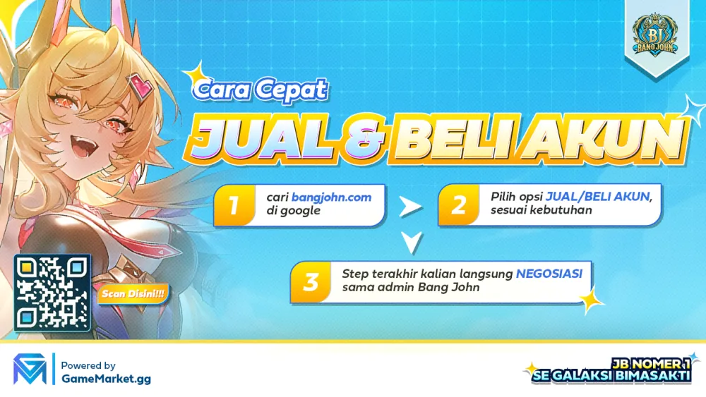 BangJohn Store Adalah Tempat Jual atau Beli Akun Game Bergaransi dan Tanpa Perysaratan
