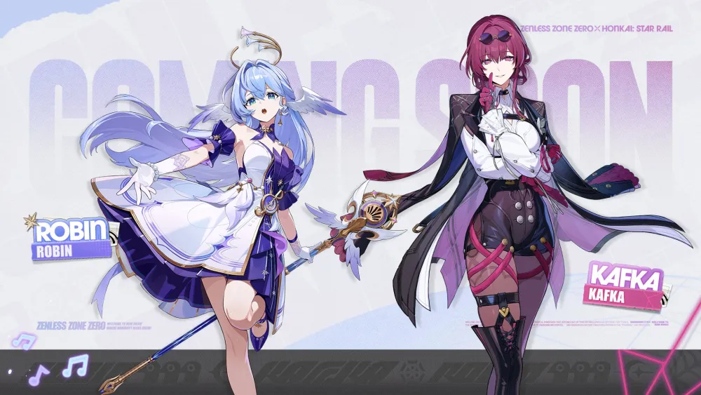 Robin dan Kafka Resmi Hadir di Kolaborasi Zenless Zone Zero x Honkai: Star Rail